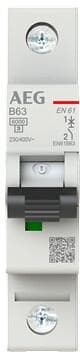 AEG EN61B63 Leitungsschutzschalter AC B, 63A, 1p, 400V, 1TE (2CDS251088R0635)