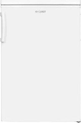 Exquisit KS16-4-HE-040D Standkühlschrank mit Gefrierfach, 55 cm breit, 109 L, LED Beleuchtung, weiß