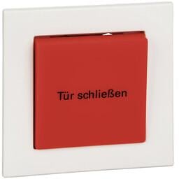 Merten MEG3167-2119 Auslösetaster für Feststellanlage, M-PLAN, 1 Schließer 1-polig, 1 Öffner 1-polig, polarweiß/rot