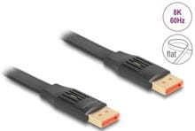 Delock DisplayPort Flachbandkabel, 8K, 60 Hz, 1 m, schwarz (81005)