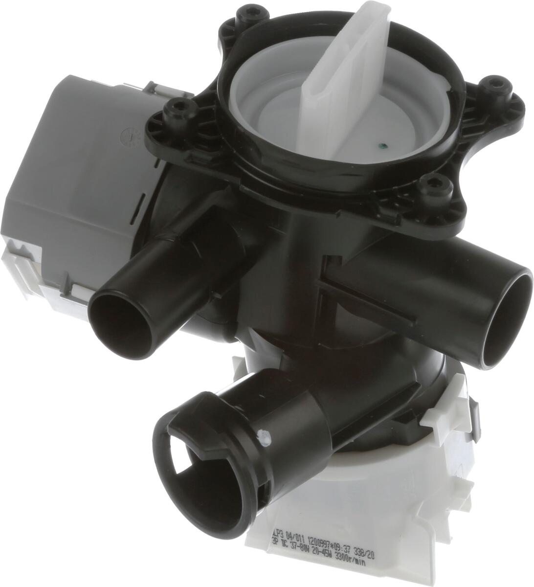 Bosch Siemens 00146222 Ablauf- und Zirkulationspumpe, Abflauf.- und Zirkulationspumpe (ohne Dämpferbuchsen, 00425075= Set mit 4 Dämpferbuchsen und 4 S