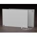 infraNOMIC Frame-Line Sandstrahlmattierung als Schreibtafel mit Alu-Rahmen 10 mm, 400W, 700x600 mm (GHE-PSchw-M10-76)
