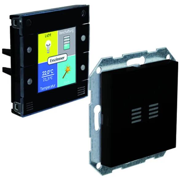 digitalSTROM AIZO X-UL-10952AB u::lux AddOn RH+Temp, innovatives Temperatur- und Luftfeuchte-Messmodul, Polzahl 4 schwarz (X-UL-10952AB)