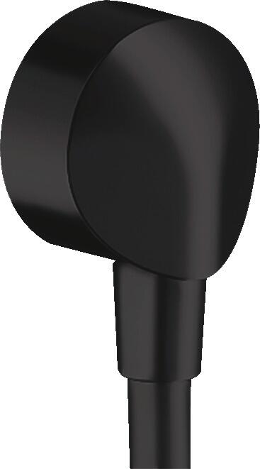 hansgrohe FixFit Wandanschluss E ohne Rückflussverhinderer, Kunststoff, Mattschwarz, (27454670)