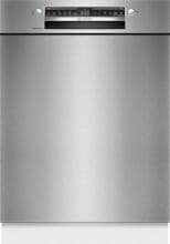 Bosch SMU4EVS08E Serie 4 Unterbau-Geschirrspüler, 60 cm breit, 14 Maßgedecke, AquaStop, Efficient Dry, Vari-Flex Korb, Home Connect, Stahl gebürstet