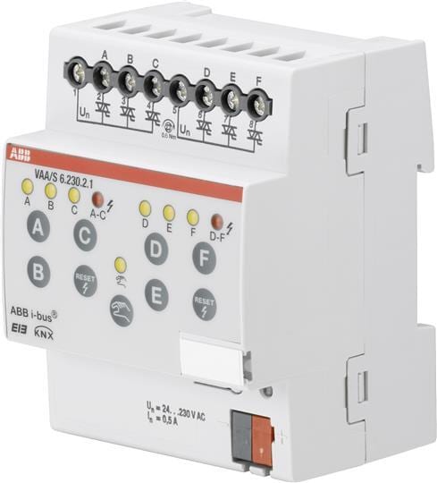 ABB VAA/S6.230.2.1 Ventilantrieb-Aktor 6-fach, 230 V, REG (2CDG110116R0011)
