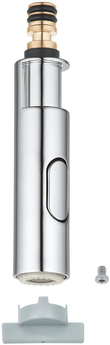 GROHE Essence Spülbrause, herausziehbare SpeedClean Profibrause, nickel gebürstet (46965EN0)