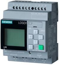 Siemens 6ED1052-1HB08-0BA2 LOGO! 24RCE, Logikmodul,Display SV/E/A: 24V AC/DC 24V/Relais, 8 DE/4 DA, SP. 400 Blöcke, modular erweiterbar, Ethernet, integr. Web-Server, Datalog