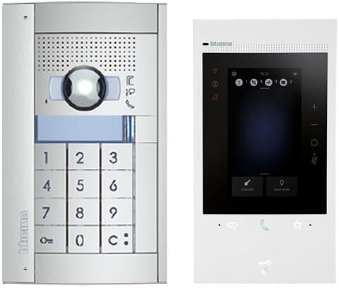 Bticino Flex"ONE Video-Set mit Türstation SFERA inkl. Codelockmodul + CLASSE 300EOS (363920)