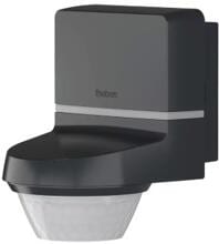 Theben TECTA D280i AN Bewegungsmelder (PIR), Wandmontage, Außenbereich, 280° Erfassung, Ø 24 m Radius, digital per App einstellbar, anthrazit (1010111)