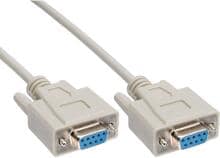 InLine Serielles Kabel, 9pol Buchse / Buchse, vergossen, 1:1 belegt, 1,8m bulk (12229U)