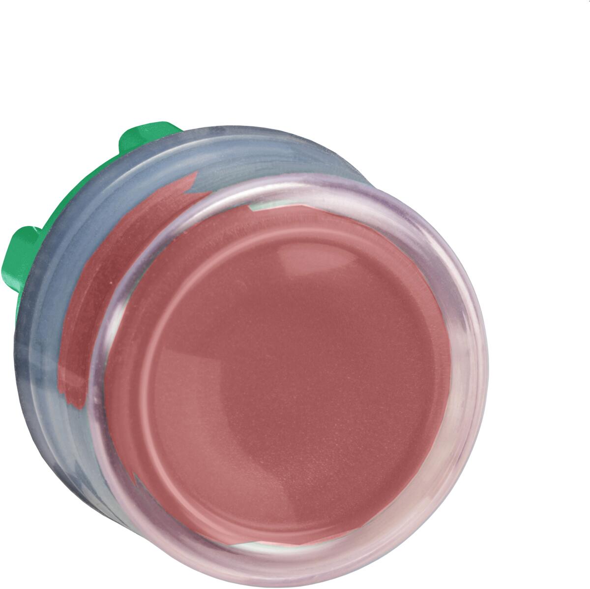 Schneider Electric ZB5AP4 Harmony XB5, Drucktaster, Frontelement, Kunststoff, 22mm, vorstehend, unbeschriftet, tastend, mit Schutzkappe, rot