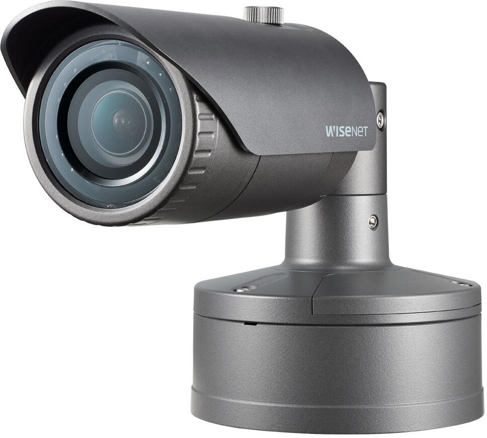 Hanwha Vision 5M Netzwerk-IR-Bullet-Kamera, 3,7mm Festobjektiv, IR 30m, IP66/IP67, IK10, dunkelgrau (XNO-8020R)