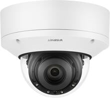 Hanwha Vision 4K-Netzwerk-IR-Dome-Kamera, 2,8-8,4mm (3x) motorisiertes Gleitsichtvarifokal, IR 40m, Tag & Nacht, extremer WDR, IP52, IK10, weiß (XND-9082RV)
