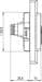 Alre-IT RTBSU-401.062#00 Raumtemperaturregler, 230VAC, UP, 5-30° C, Öffner, Anzeige Heizen, Schalter Ein/Aus, Nachtabsenkung, anthrazit (UA090003)