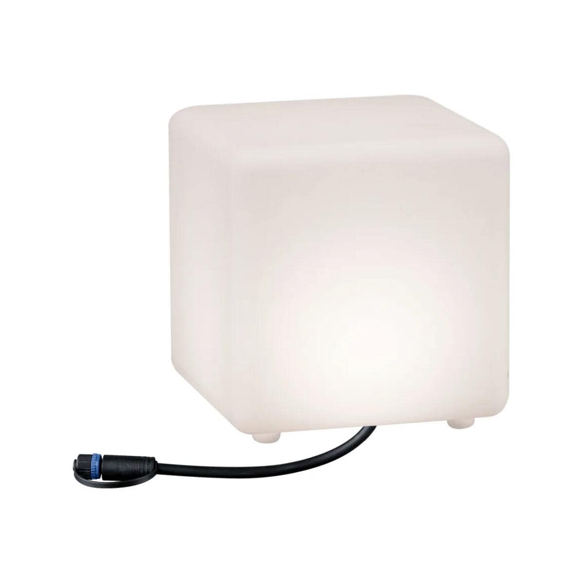 Paulmann Plug & Shine LED Elektroshop 2,8W, Lichtobjekt (94180) Cube Wagner IP67 HxBxT 3000K weiß 200mm