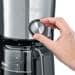 Severin KA 4825 TypeSwitch Kaffeemaschine, 1000W, 10 Tassen, Warmhalteplatte, Edelstahl gebürstet/schwarz