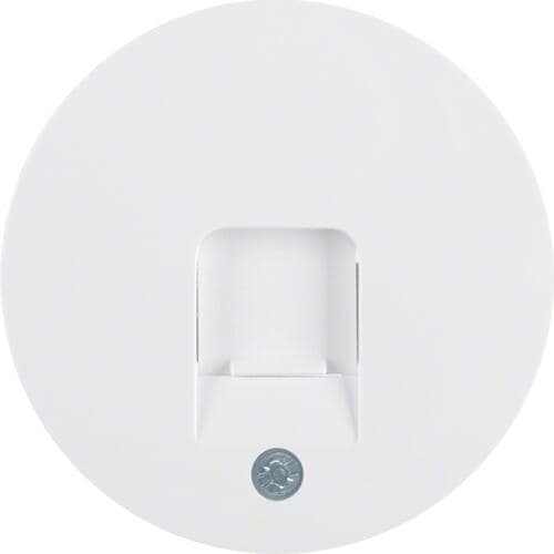 Berker 11702089 Zentralstück mit Staubschutzschieber, R.1/R.3, polarweiß glänzend