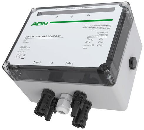 ABN R9L2MC43 Photovoltaik Generatoranschlusskasten ÜSS Typ 2, 1100VDC, 1 MPPT, MC4-Steckverbindung