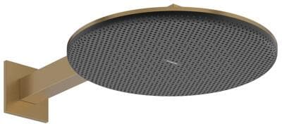 hansgrohe Raindance Alive S Duschkopf 300 2 Strahlarten wassersparend mit Brausearm, Metall, 6,6 l/min, 300 mm, Brushed Bronze, (24541140)
