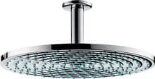 hansgrohe Raindance S Duschkopf 300 1 Strahlart wassersparend mit Deckenanschluss, Metall, 9 l/min, 300 mm, Chrom, (26600000)