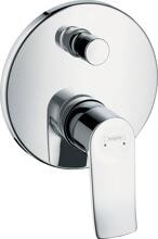 hansgrohe Metris Einhebel-Wannenarmatur Unterputz mit integrierter Sicherungskombination nach EN1717 für iBox universal, Messing, 25 l/min, mit Rückflussverhinderer, Chrom (31487000)