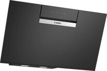 Bosch DWJ87FN60 Dunstabzugshaube, 80 cm breit, 427 m³/h, Umluft, Home Connect, DirectSelect-Bedienung, LED-Beleuchtung, Klarglas schwarz bedruckt