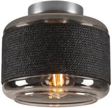 SLV PANTILO ROPE Decken- und Wandaufbauleuchte, E27, max.15W, Glas