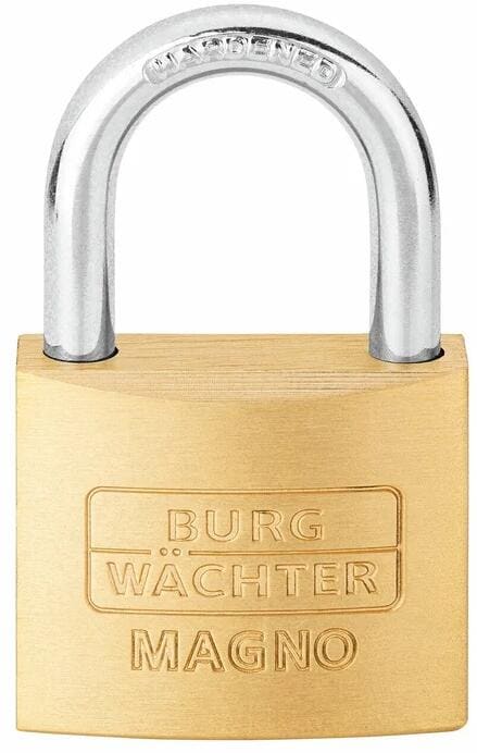 Burg Wächter 400 E 50 SB Zylinder-Vorhängeschloss Magno, Messing (06211)