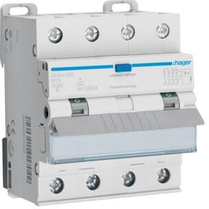 Hager ADX470D Fehlerstrom-Leitungsschutzschalter, FI/LS-Schalter 4-polig 10kA C-20A 30mA Typ A