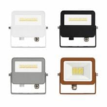 Beneito Faure SKY LED-Fluter, 10 - 40 W, grau, schwarz, weiß oder braun