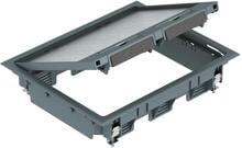 OBO Bettermann GES6 U 7011 Geräteeinsatz für Kanalmontage, 273x220x61mm, Kunststoff, grau (7405308)