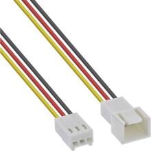InLine Lüfterkabel Verlängerung, 3pol Molex Stecker / Buchse