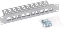 Triton RAC-PP-X03-C1 10" Patchpanel 1HE, Leerblech für max. 10 Keystone, grau (RAC-PP-X03-C1)