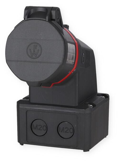 Walther FW112506CC CEE NEO Wandsteckdose Minikombi, 16A, 5-Polig, 6h, IP54