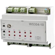 Elektrobock WS304-10 10-kanaliger Empfänger, für DIN Hutschiene, Weiß