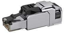 Telegärtner RJ45-Steckverbinder feldkonfektionierbar, MFP8-SL T568 A Cat.6A; AWG24/1-AWG22/1, AWG27/7-AWG22/7, silber (100035951)