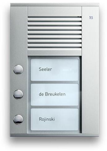 TCS PDS03-EN/04 Außenstation, 3 Tasten, 1-reihig