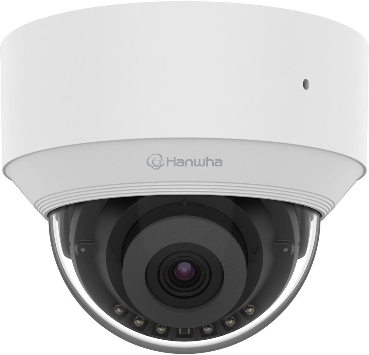 Hanwha Vision 5MP AI IR Dome Kamera, Max. 5MP Auflösung, weiß (QND ...
