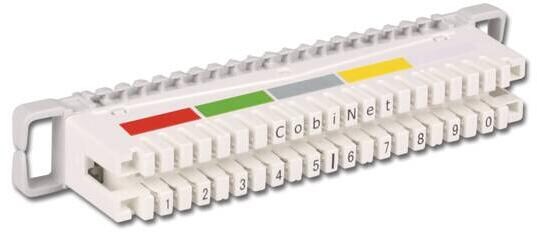 CobiNet 1020 053 LSA-Trennleiste 2/10 zu 10DA mit Farbcode für Montagewanne groß