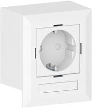 GGK 16702 Steckdosen-Box, 1-fach, LFG 40x60, Modulbox, kanalübergreifend, weiß