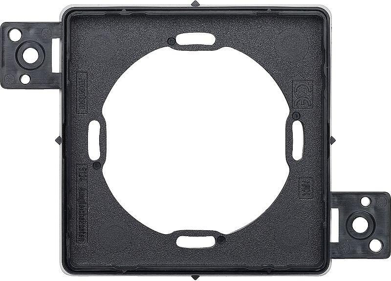 Merten 512403 Einputzadapter für M-PLAN II-Rahmen 4881, 1-fach flächenbündiger Einbau, schwarz