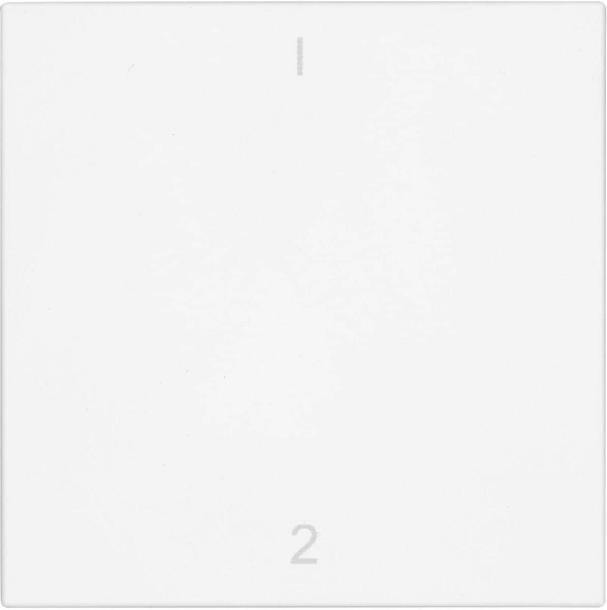 OPUS 55 Flächenwippe für BRiDGE und Wandsender-Modul, Symbol 1/2, polarweiß (514.445.37)