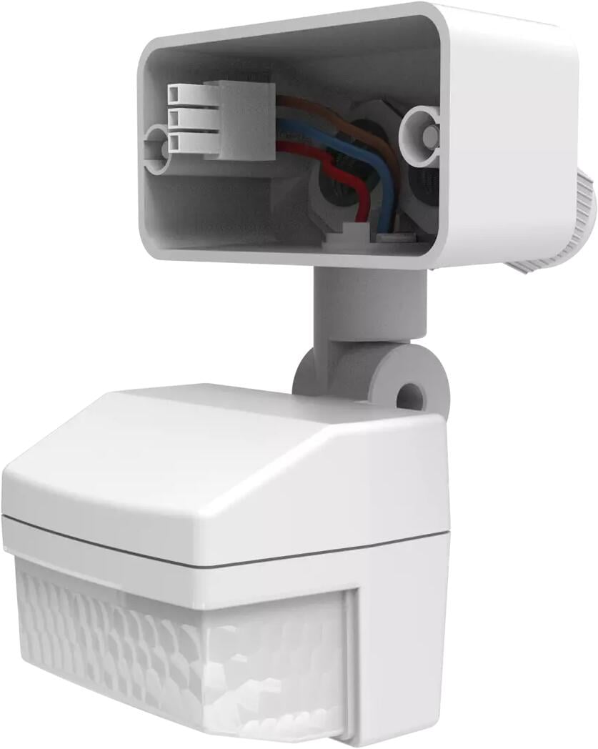 Theben theLeda B sensor WH Bewegungsmelder-Modul für theLeda B dual weiße LED-Strahler, Erfassungsbereich 180°, 12m Reichweite, Dämmerungsschalter/Däm