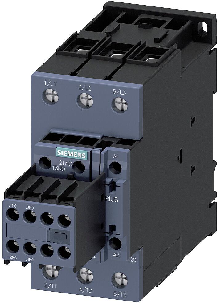 Siemens 3RT2036-1AP04 Leistungsschütz, AC-3 51 A, 22 kW / 400 V, 2 Schließer, 2 Öffner