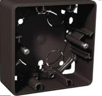 Elso WDE003361 Aufputz Gehäuse, 1-fach, Höhe 35mm, Exxact, anthrazit