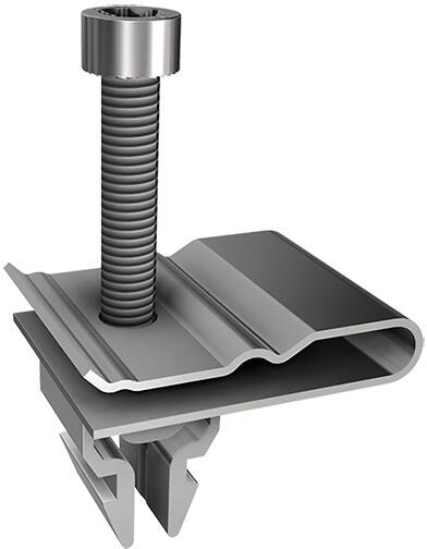 SL Rack Potential-Ausgleichsklemme für RAIL, silber (91545-00)