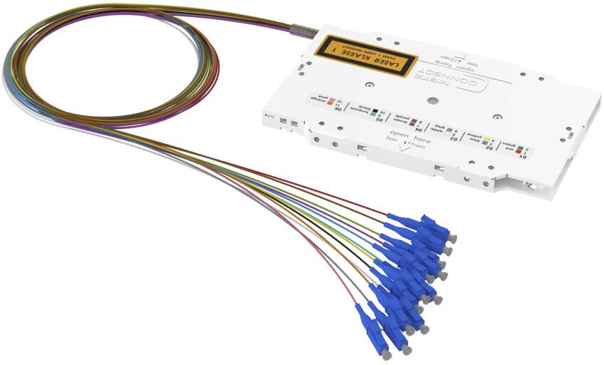 METZ CONNECT OpDAT vorkonfektionierte Spleißkassette 12xLC UPC OS2 ( 150929JO00-E )