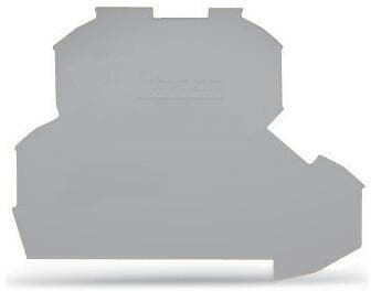 Wago 2002-2291 Abschluss- und Zwischenplatte, 0,8 mm dick, grau