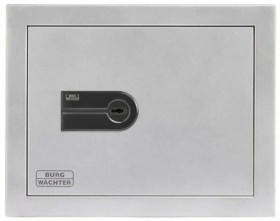 Burg Wächter MT 640 K Karat Möbeleinsatztresor, 25,80L, Schlüsselschloss, Stahl, platingrau (41340)